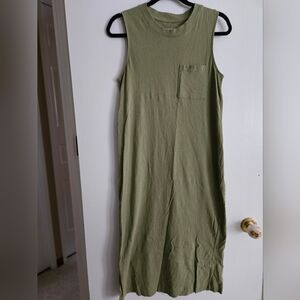 Everlane Olive Green Sleeveless Dress